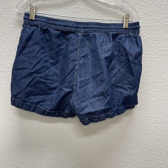 BBJ Los Angeles Shorts Womens Large Drawstring Chambray Spring - Picture 2 of 5